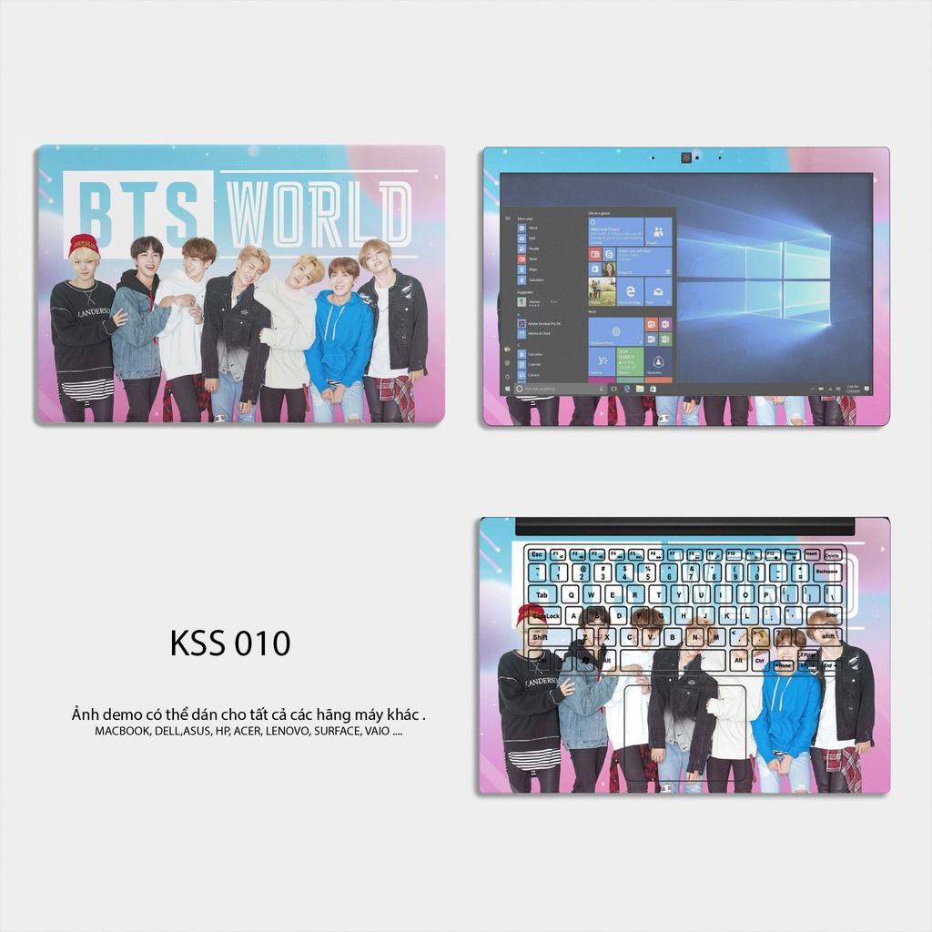 Skin Dán Laptop Mẫu BTS KS009 KS010 - Dành Cho tất cả laptop