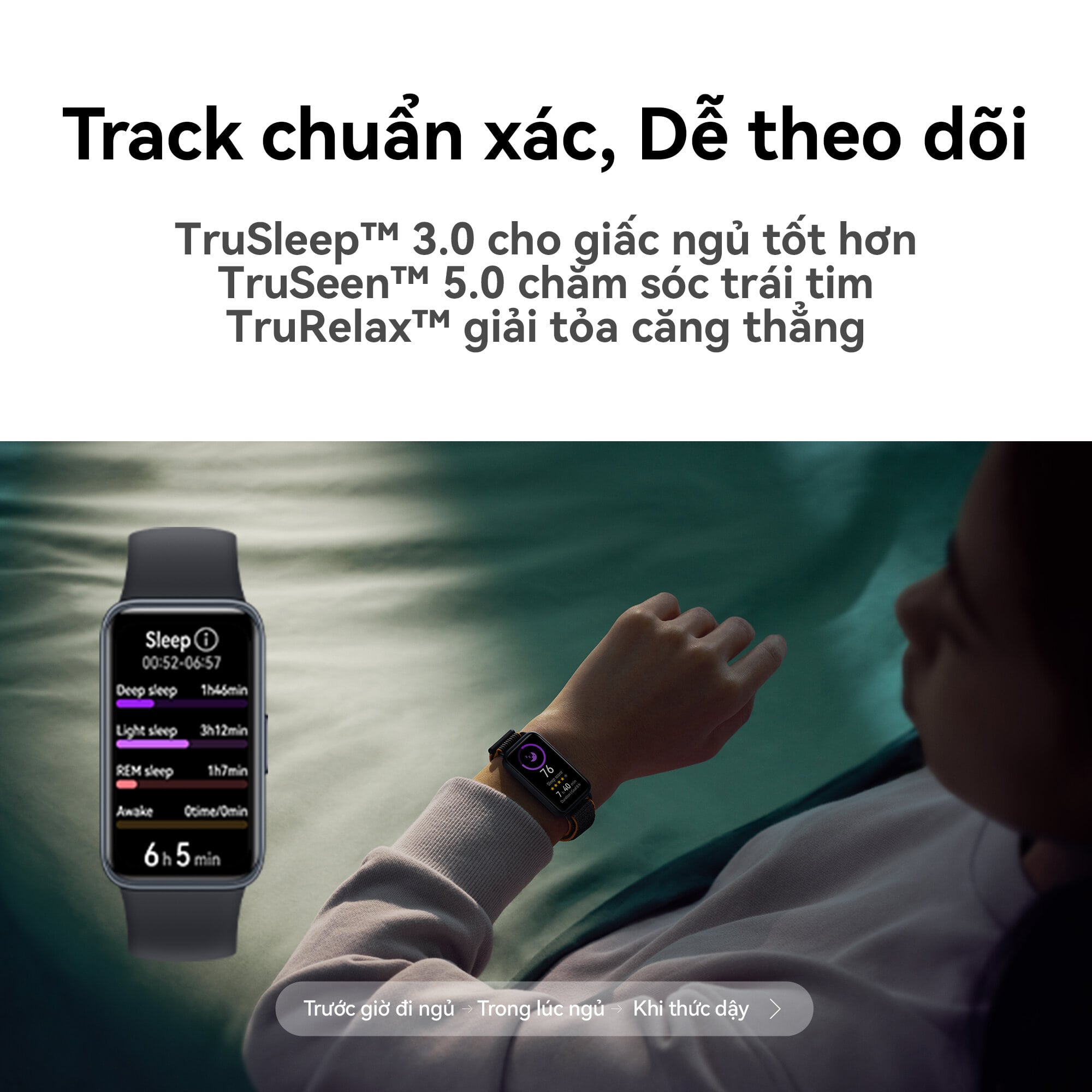 Vòng đeo tay thông minh HUAWEI Band 8 | Thiết kế siêu mỏng | Phân tích khoa học Giấc Ngủ | Thời Lượng Pin Vượt Trội | Hàng Chính Hãng