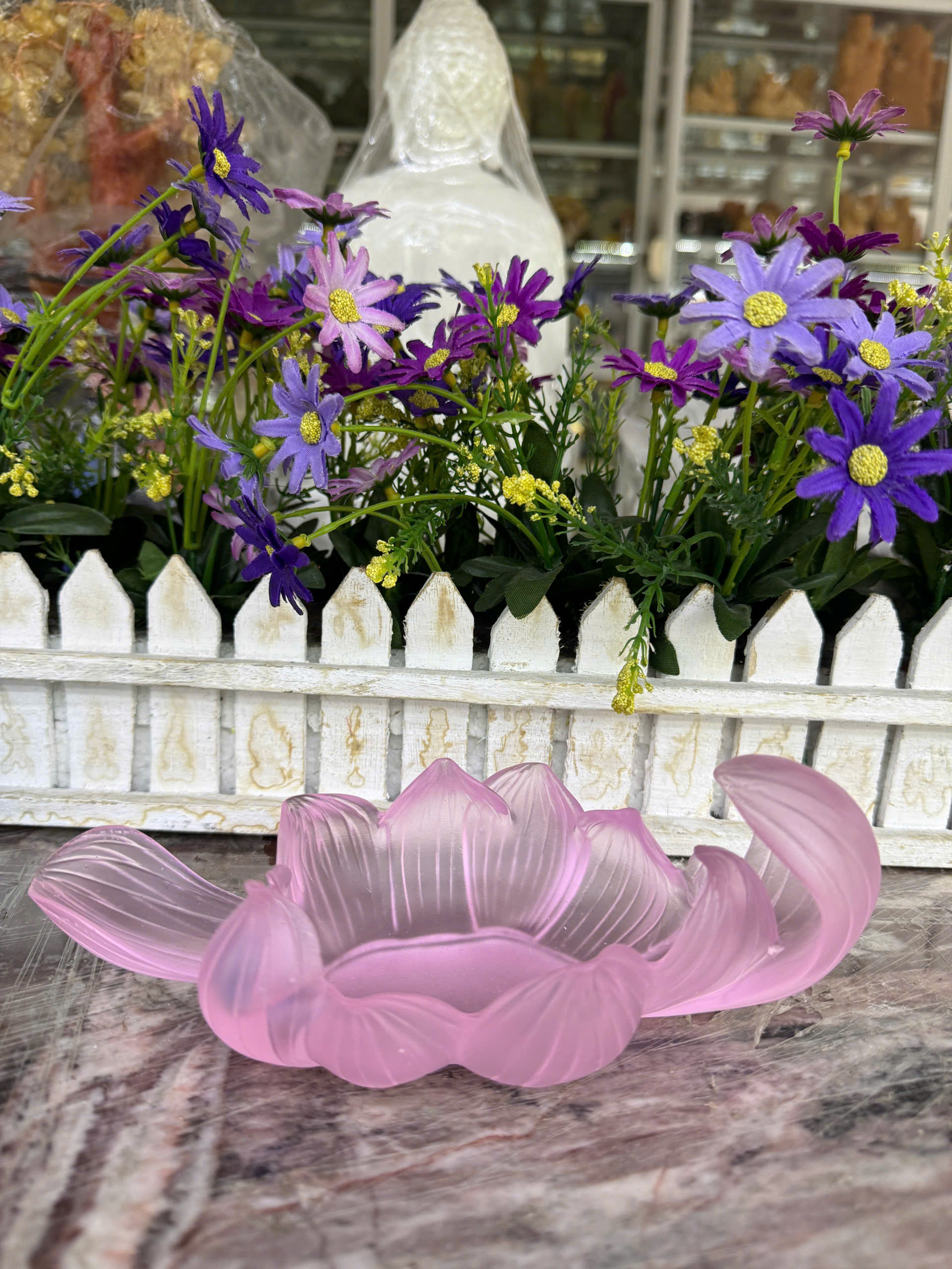 Đế sen đá lưu ly nhiều màu - Dài 20cm