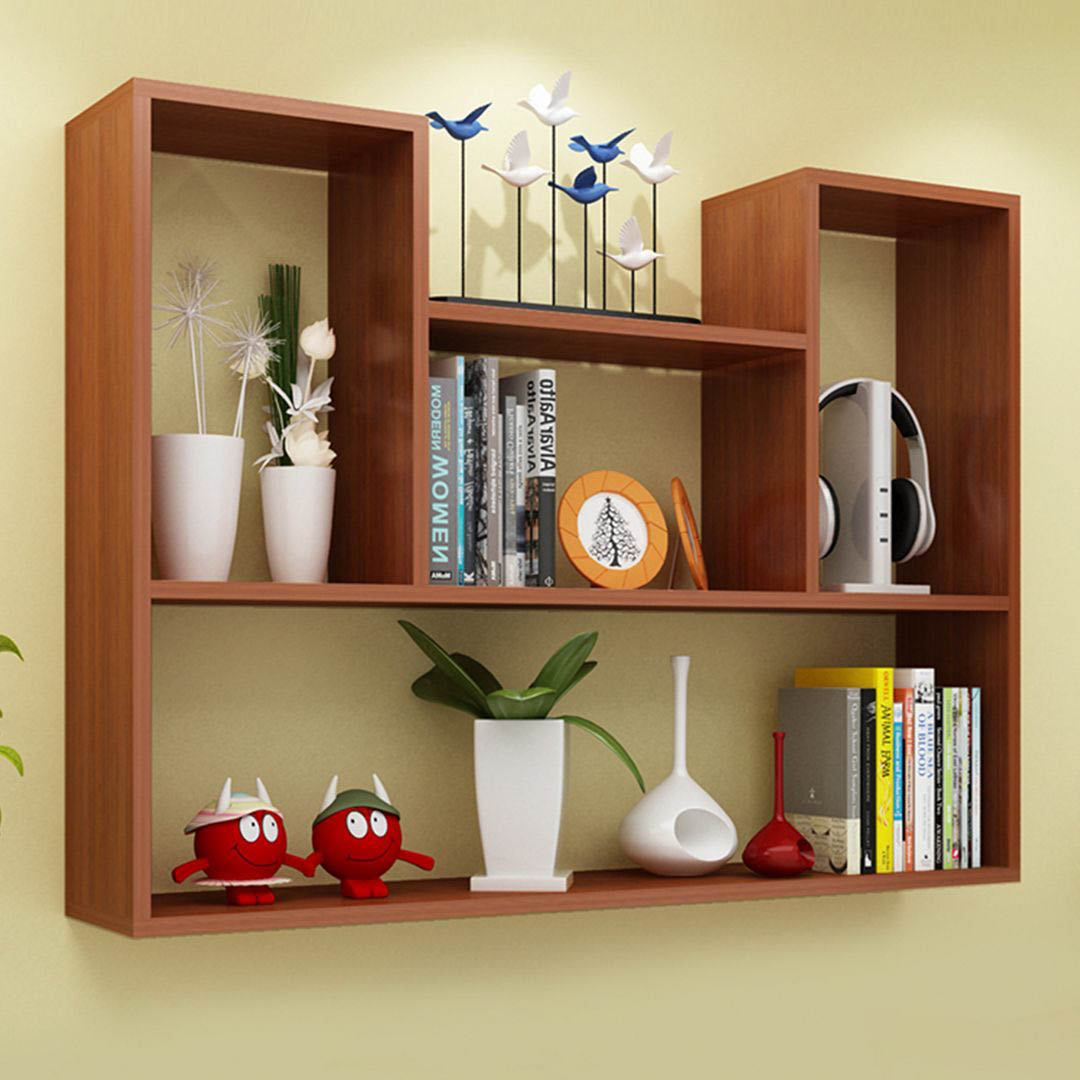 Giá sách treo tường gỗ công nghiệp SMLIFE Wade