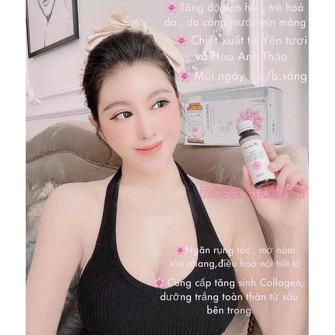 Nước uống Collagen Yến Trắng Da Rose Beauty ( hộp 8 ống)