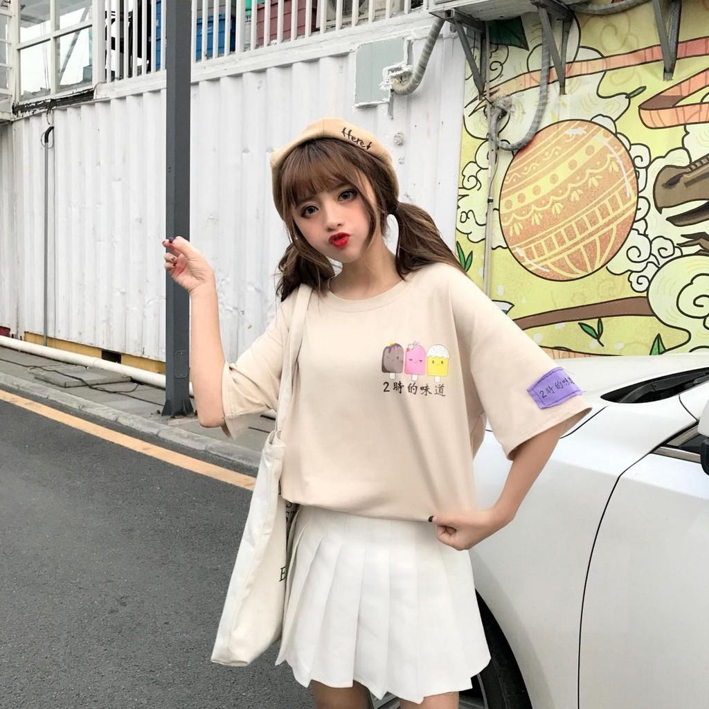 Áo Thun Tay Lỡ Unisex Freesize từ 40-70kg