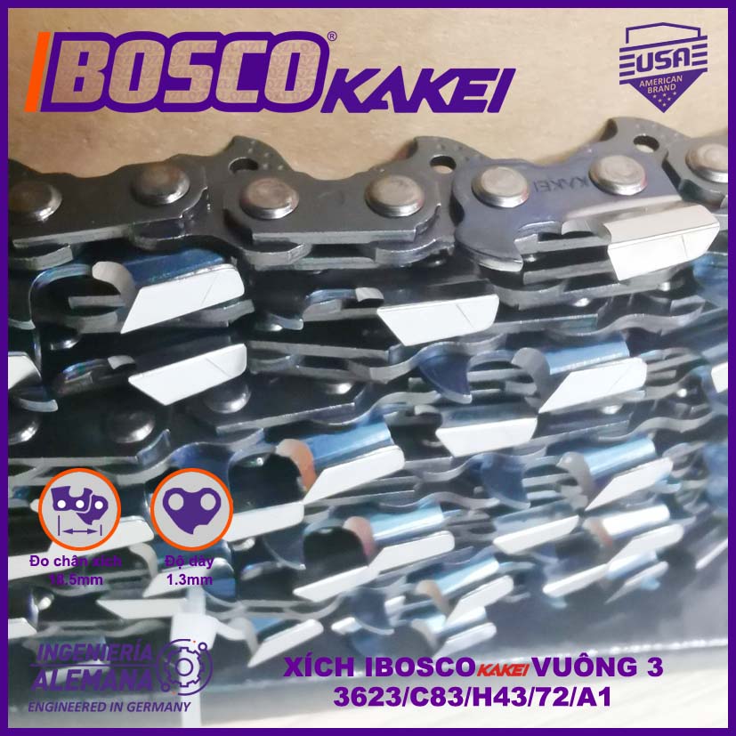 XÍCH MÁY CƯA IBOSCO KAKEI V3 CẢI TIẾN