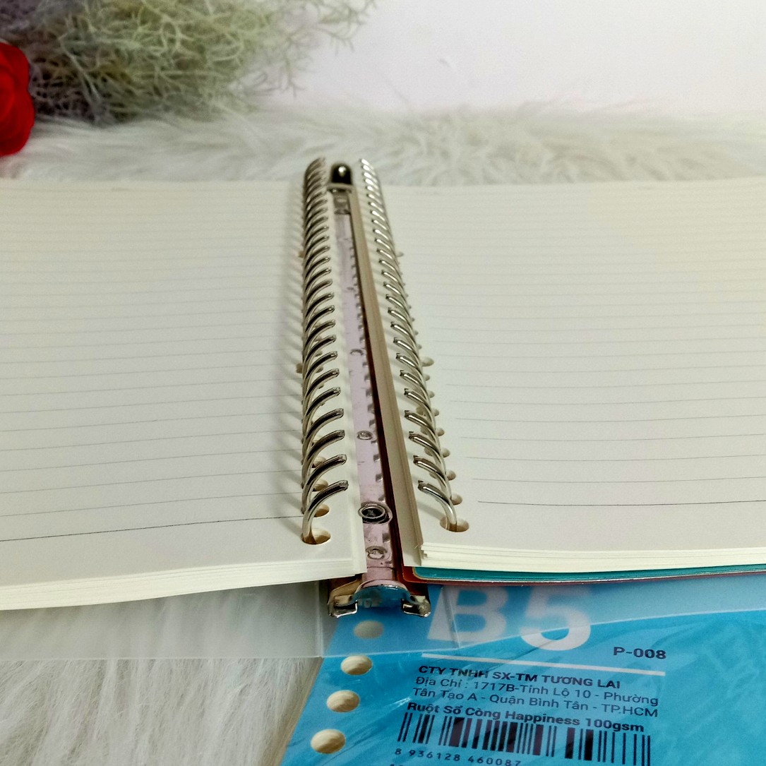 Sổ còng Binder 26 chấu - B5 - Có khuy cài