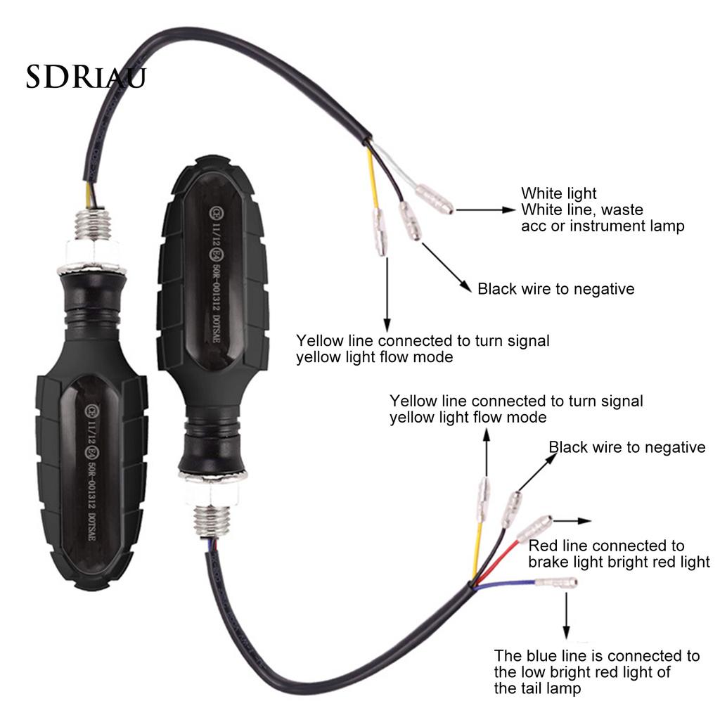 Set 2 Đèn Tín Hiệu Đa Năng 16 Bóng Led Cho Xe Mô Tô