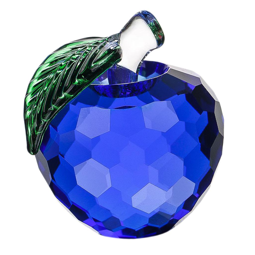 4x5.5cm Colorful Crystal Apple Handcraft Christmas Eve Souvenir