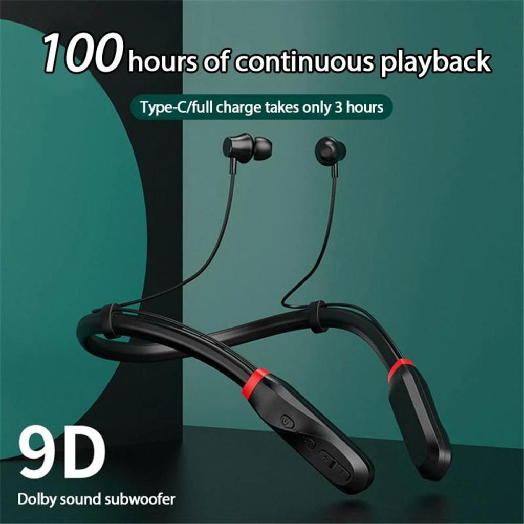 Bluetooth 5.0 Headphones Wireless Neckband Headphones for Online Teaching & Conference, Headset Noise Cancelling with Mic