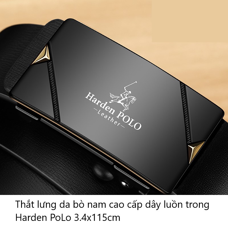 Thắt lưng nam,dây nịt nam da bò Hadren PoLo EL07