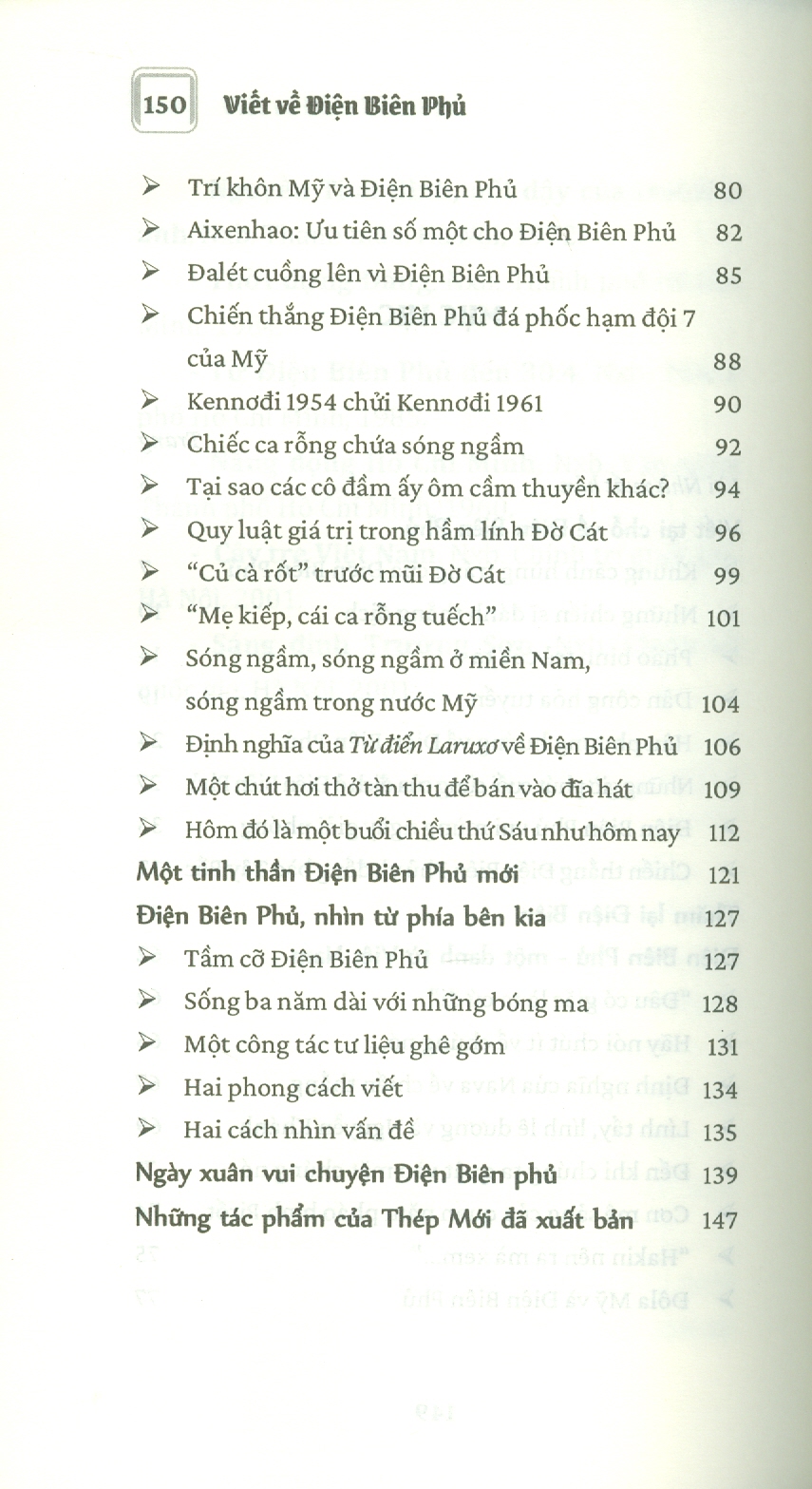 Viết về Điện Biên Phủ