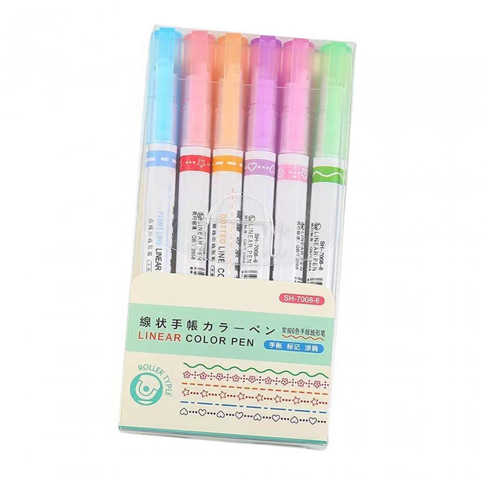 Journal Pens Highlighters Pen Set Glitter Marker DIY Art Crafts Outline Pen Marker Pen for Birthday Scrapbooking School Photo Album Greeting