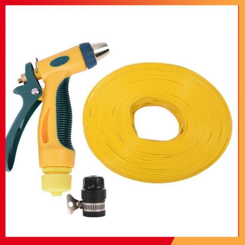 Bộ dây vòi xịt nước rửa xe,tưới cây tăng áp 3 lần 15m