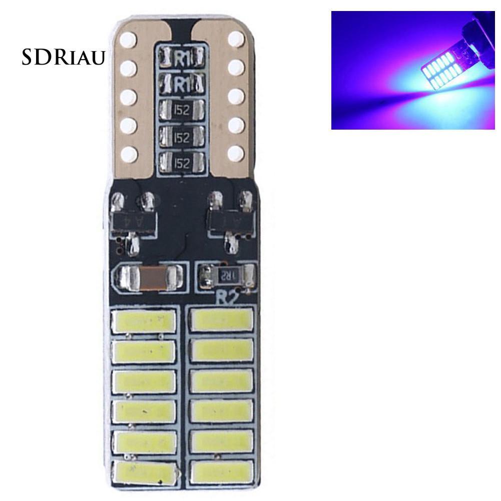 Đèn LED gắn biển số ô tô hỗ trợ đậu xe W5W T10 24SMD 4014 nguồn điện 9W