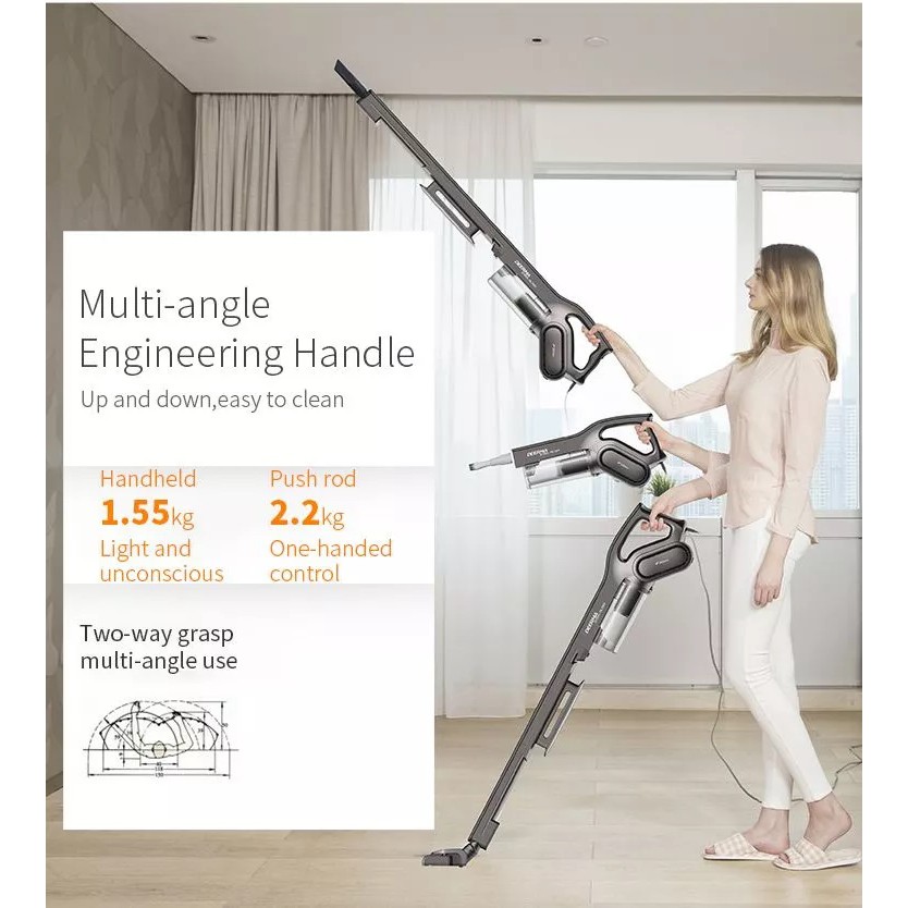Máy Hút Bụi Deerma Cầm Tay 2 trong 1 DX700S
