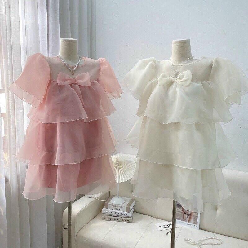 VÁY BABYDOLL 3 TẦNG TAY PHỒNG NƠ NGỰC 2 MÀU CỰC DỄ THƯƠNG XINH XẮN