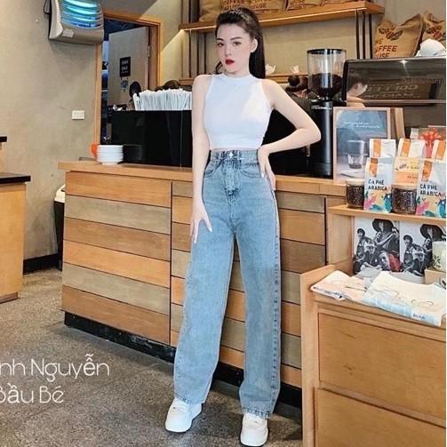 Áo ba lỗ dáng ngắn cổ tròn, Áo croptop sát nách form ôm co giãn CS0802 - NhiNhi Shop