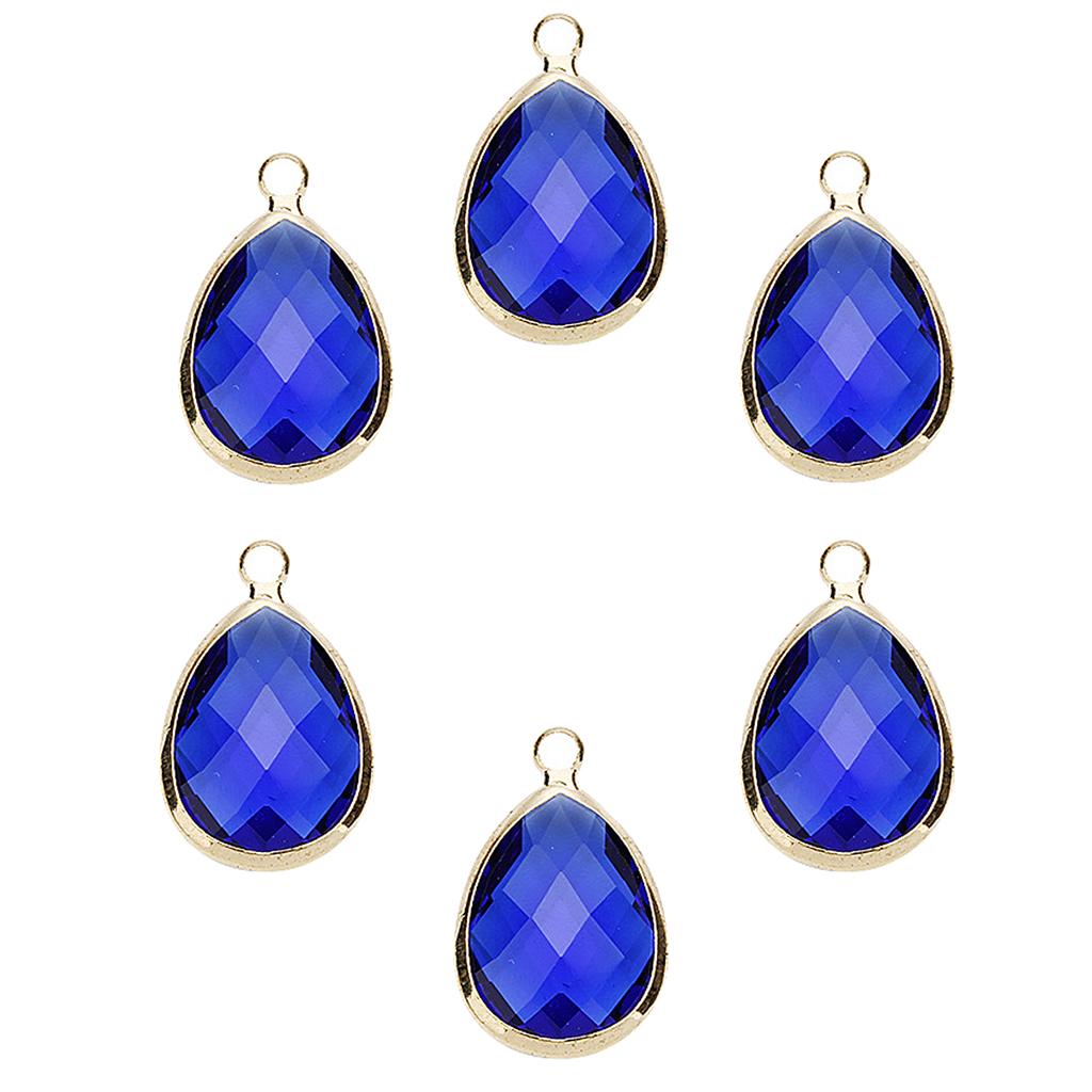 6 Pcs Fashion Drop Jewelry Making Charms Necklace Pendant  White