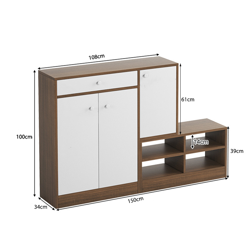 Tủ Giày Gỗ MDF Chống Ẩm Kiêm Ghế Ngồi TGIAY-05