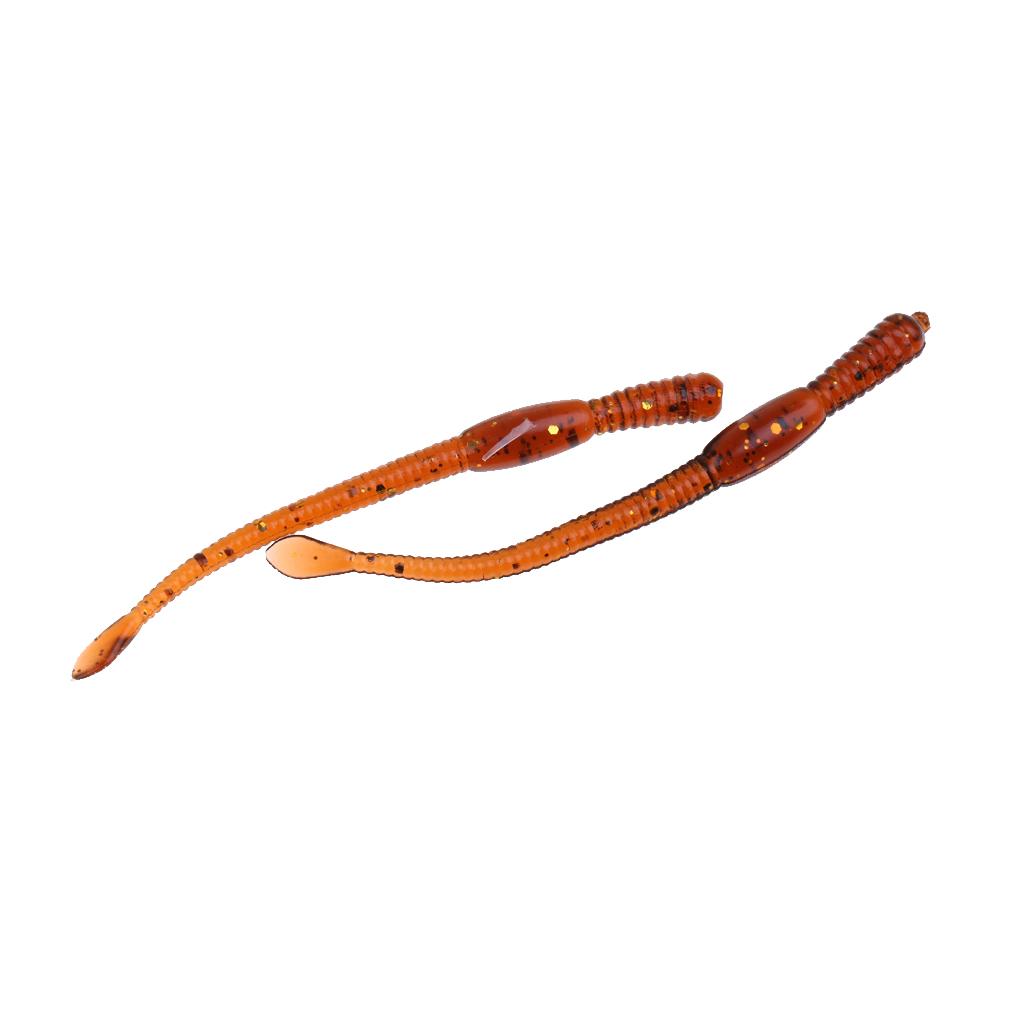 20Pcs/lot Soft Fishing Lures Artificial Baits Worm Lifelike Earthworms 7.7cm