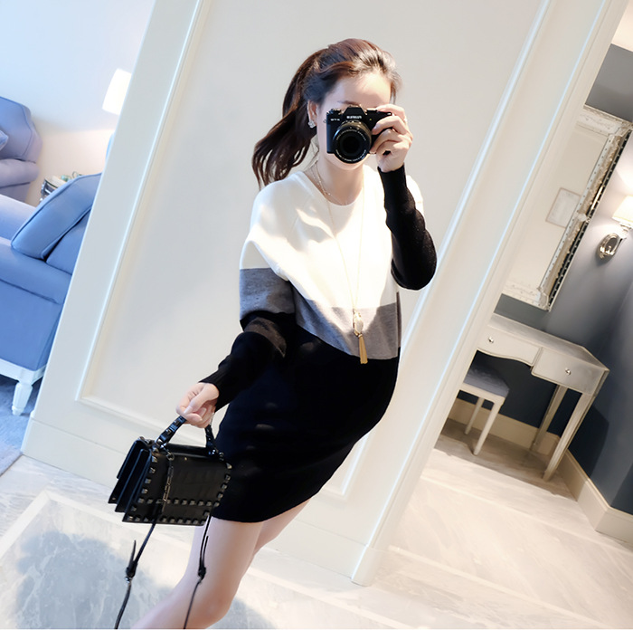 Áo bầu thu đông áo len bầu dáng dài ABL21