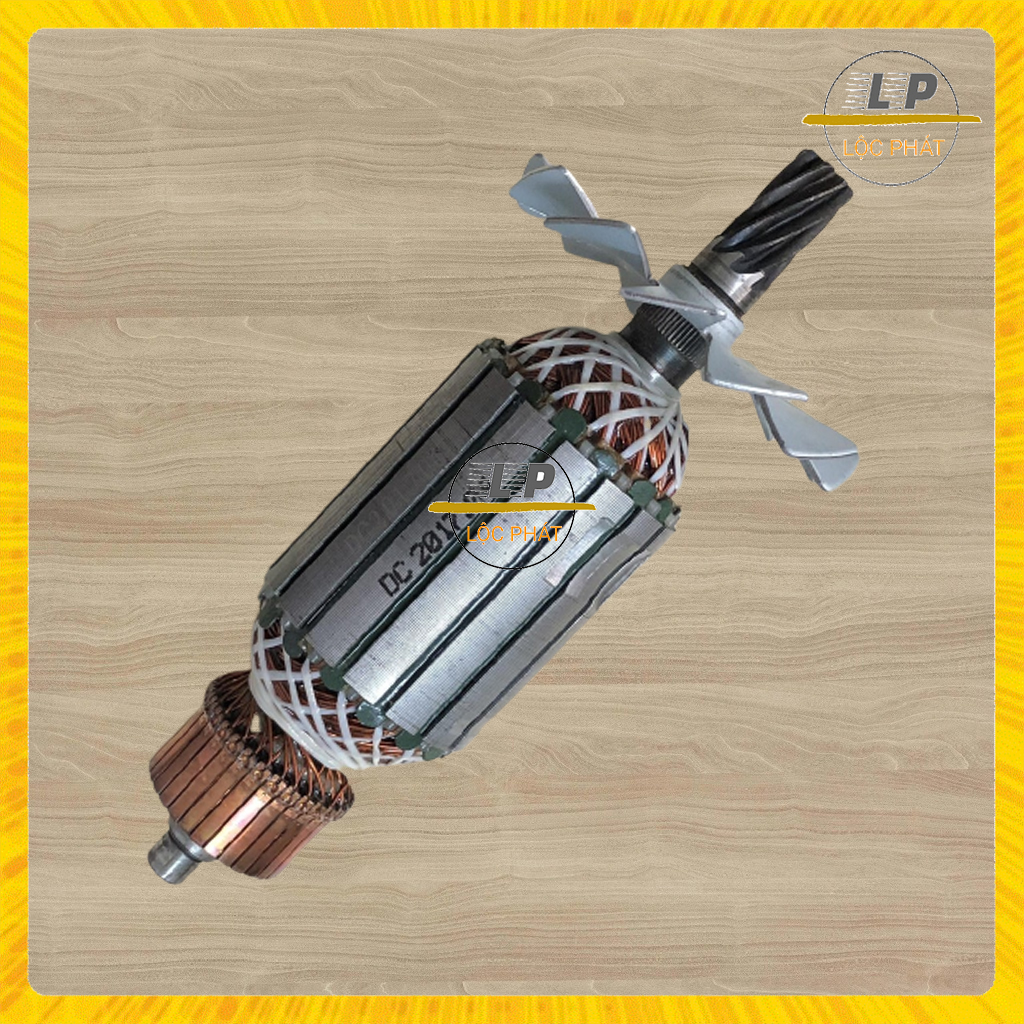 Rotor máy cắt sắt cho OSUKA OSK353 OSK351, KREW, NAKAWA 8 Răng Thân 55mm Dài 194mm