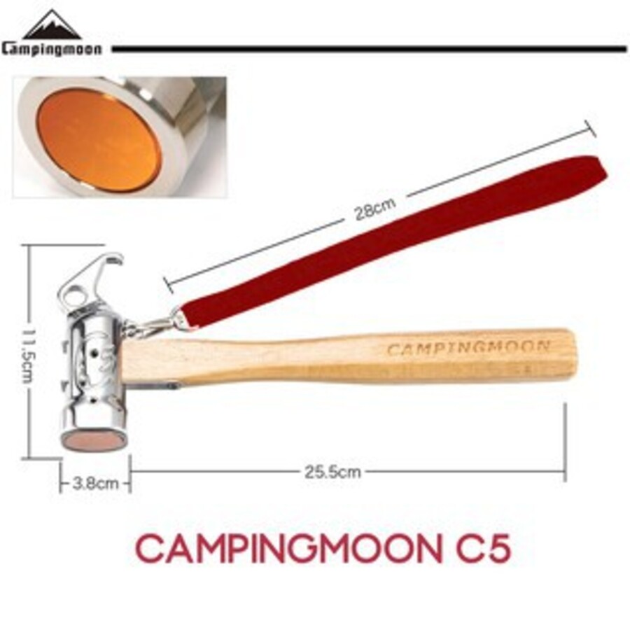 Đồ cắm trại Búa đóng cọc lều Campingmoon thép đúc không gỉ nhỏ gọn tiện lợi du lịch dã ngoại A253