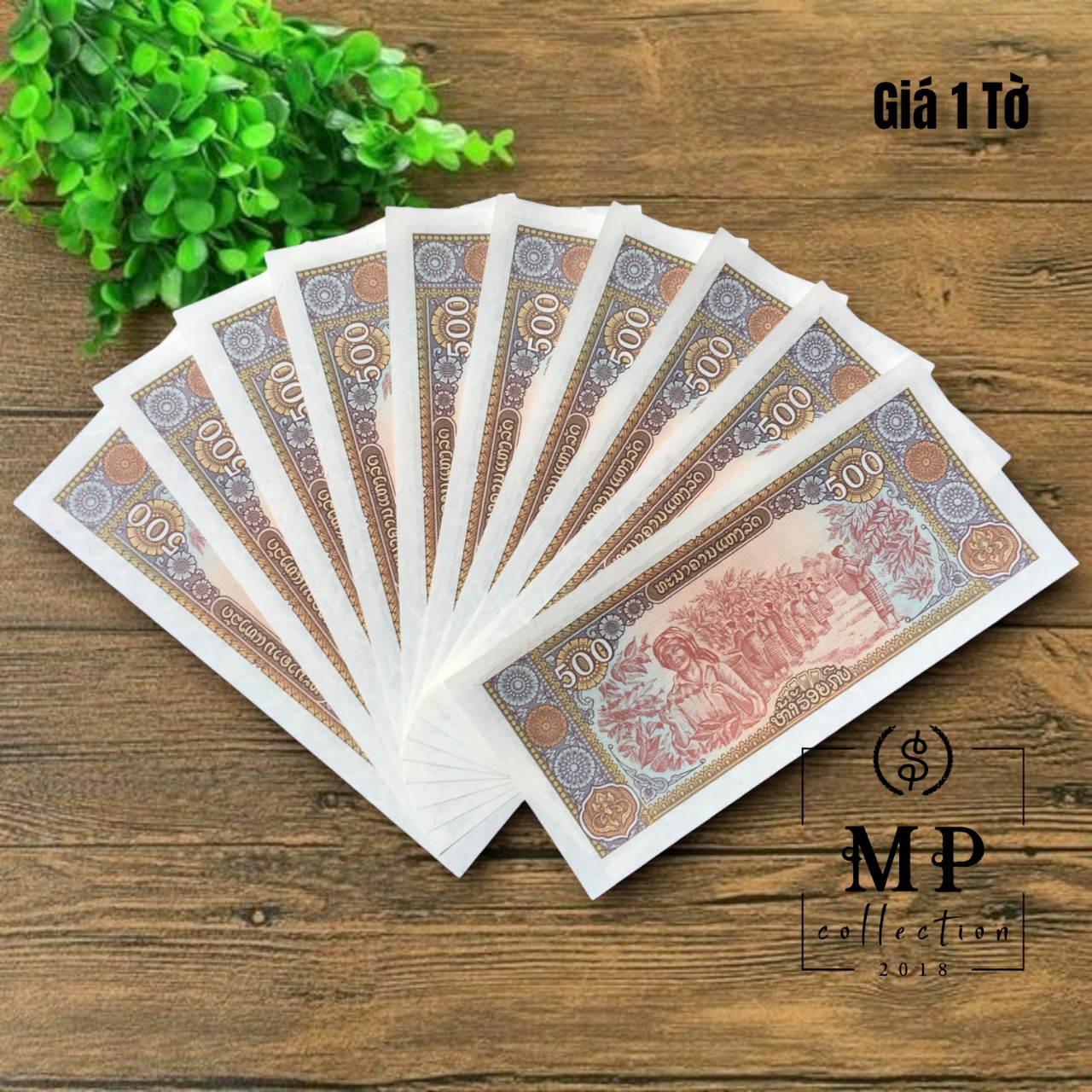 Tiền cổ Lào 500 Kips sưu tầm , tiền Đông Nám Á , Mới 100% UNC, sưu tầm