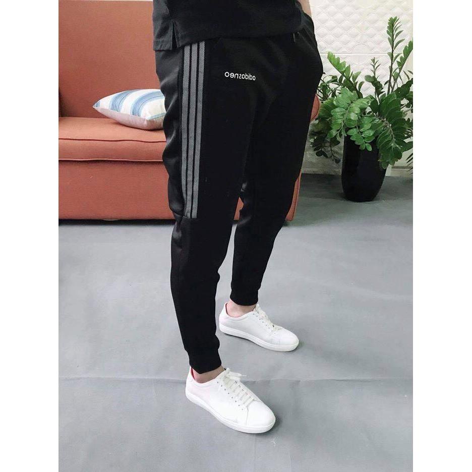 Quần thun nam dài thể thao phối viền