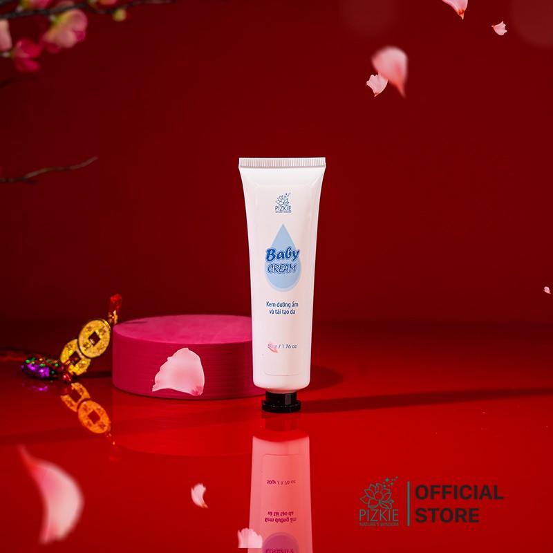 BABY CREAM PIZKIE Kem Dưỡng Ẩm, Giảm Nứt, Nẻ 50gr - Phục Hồi Da Khô, Dưỡng Da