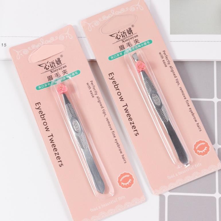 Nhíp Miệng Ngang Nhổ Lông Mày, Râu, Tóc Tiện Dụng Lameila Eyebrow Tweezers (mẫu mới). Nhiếp Nhổ Lông Nách