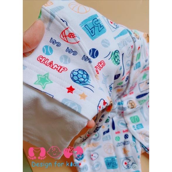 Bodysuit / Sleepsuit MIDES xuất Pháp vải cotton dày dặn cho bé