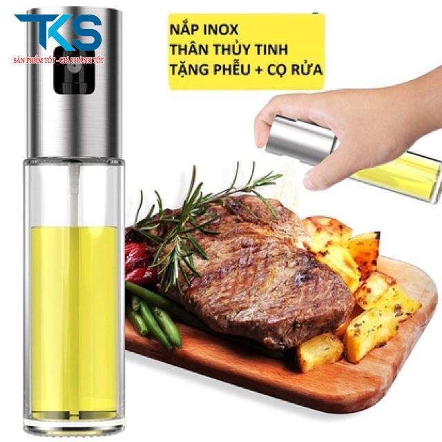 Bình xịt dầu ăn thuỷ tinh 100ml