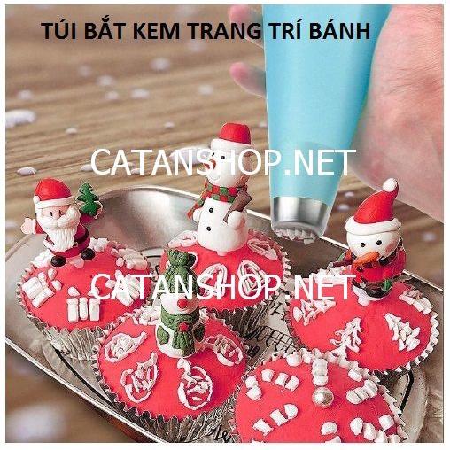Túi silicon bắt kem trang trí bánh tiện lợi bánh kem sinh nhật, bánh cookie GD516-TuiBK