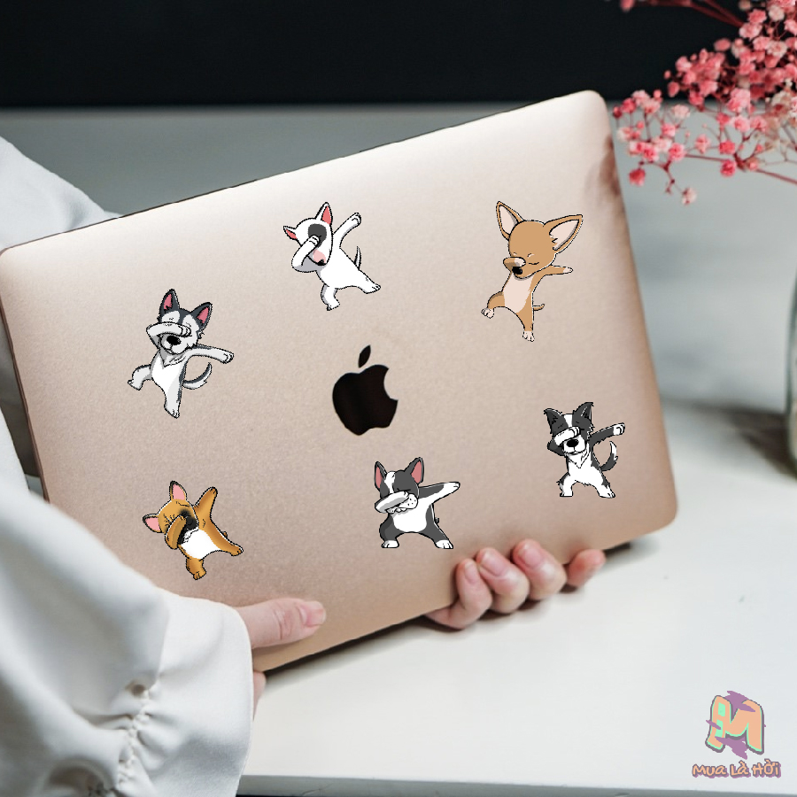 Miếng dán Stickers in hình các loài chó