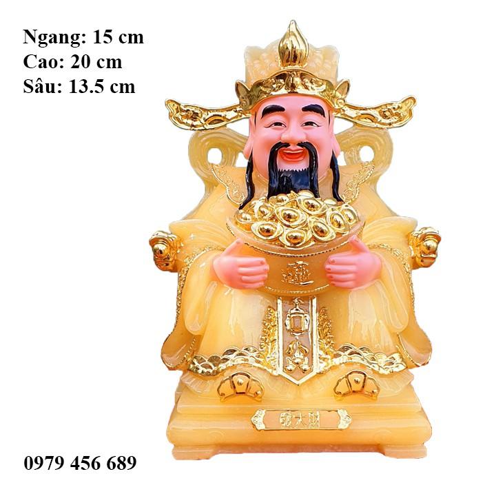 Thần Phát đá nguyên khối cao 20 cm