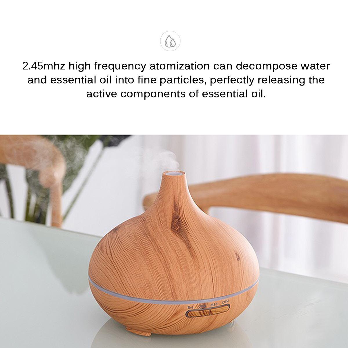 300Ml Thơm Khuếch Tán Điều Khiển Từ Xa Máy Tạo Độ Ẩm Không Khí Điện Siêu Âm Thanh 5 Màu Thay Đổi Không Khí Tinh Dầu Cho Gia Đình