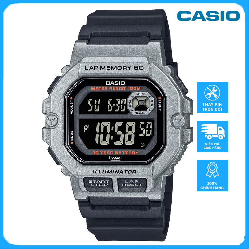 [ FREESHIP ] Đồng Hồ Casio Nam WS-1400H-1BV Chính Hãng