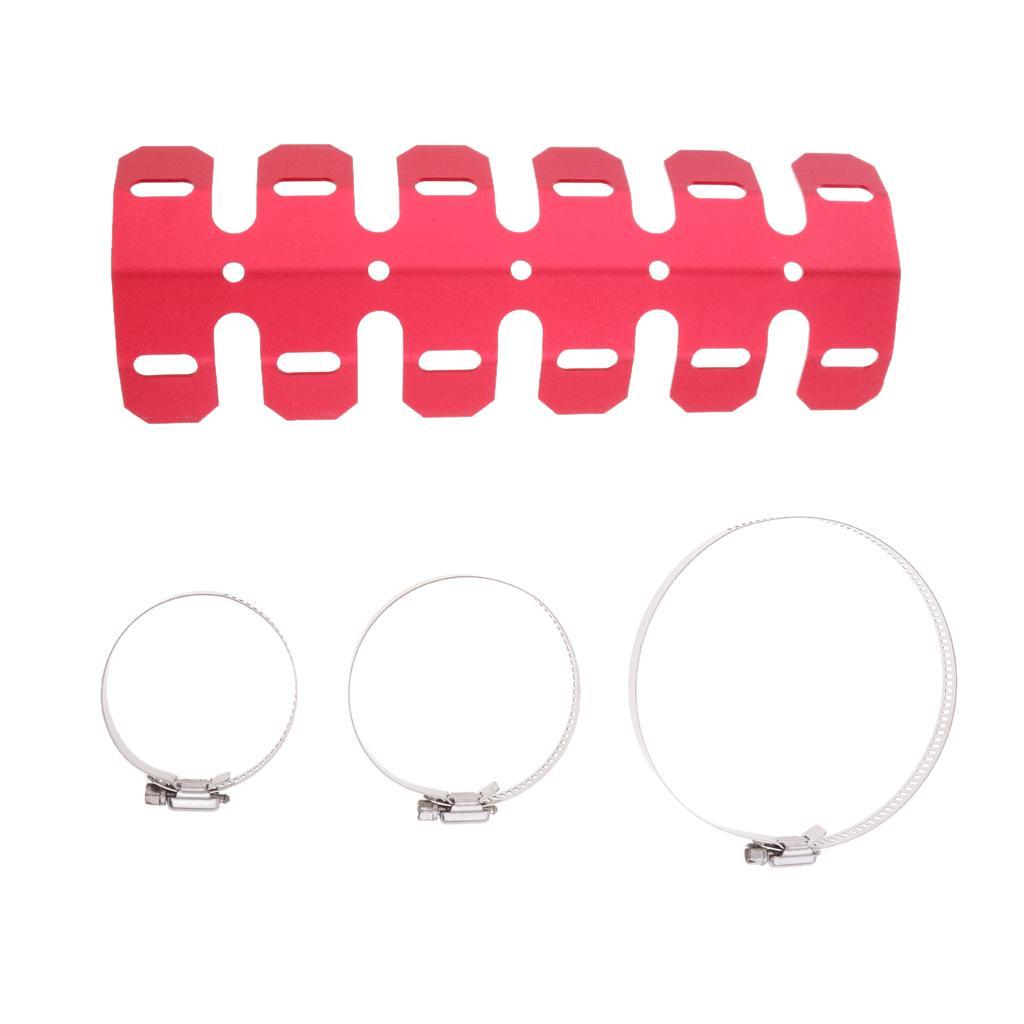 25CM Universal Motorcycle Exhaust Muffler Pipe Leg Protector Heat Shield Cover For All Dirt Bike Racing