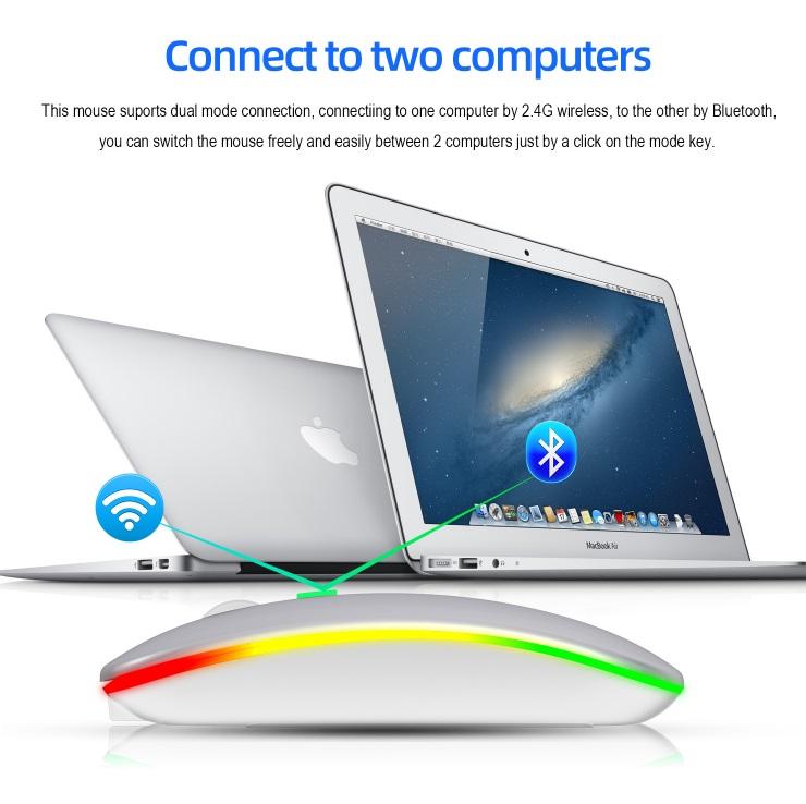 Ergonomic Gaming Mouse G852 Bluetooth + 2.4g dual mode Computer Mouse Gamer Mice With Backlight For PC Laptop