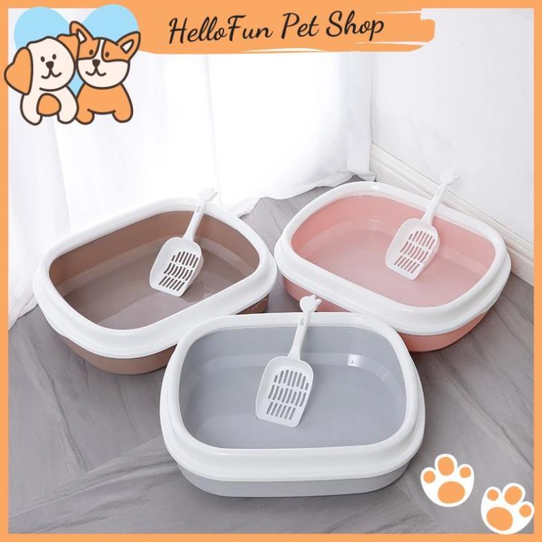 Khay vệ sinh cho thú cưng kích thước 46*38*13cm (Tặng kèm xẻng xúc cát
