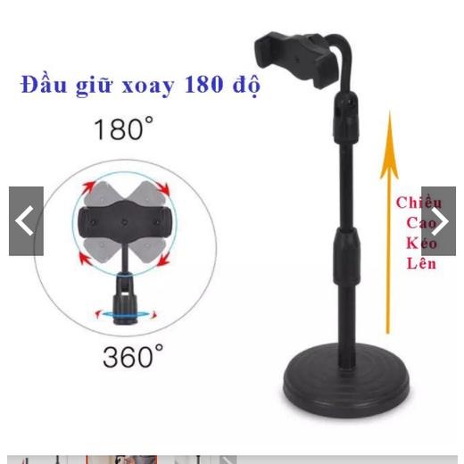Giá Đỡ Điện Thoại livestream xem video Ổn Định Xoay 360 Độ dùng để Quay Phim Ghi Hình Đa Dụng