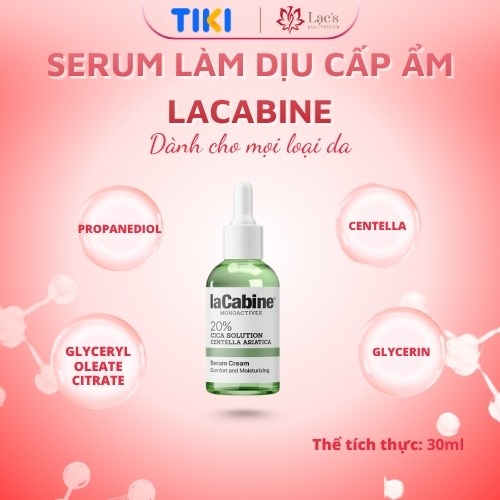 SERUM LÀM DỊU CẤP ẨM - LaCabine Serum Cica 20% 30ML