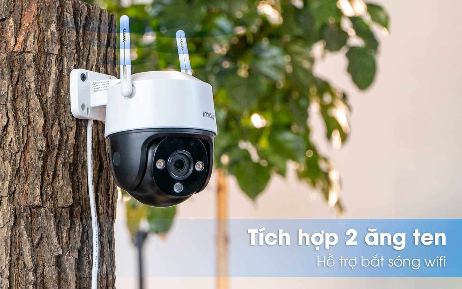 Camera WIFI ngoài trời IMOU S21FP, S41FP có màu ban đêm, xoay 360 độ - Hàng chính hãng