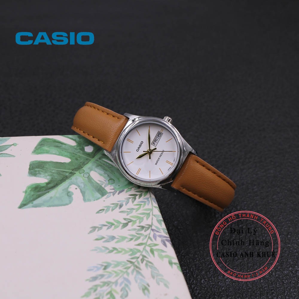 Đồng Hồ Nữ Casio LTP-V006L-7B2 Dây Da