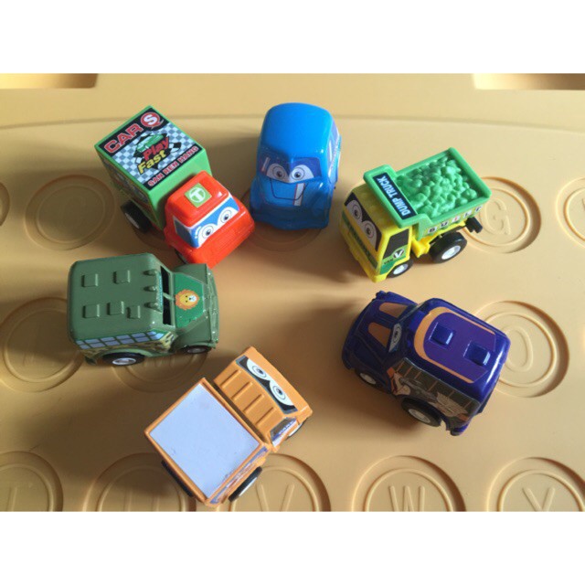 Đồ chơi mô hình Set 6 ô tô Mini Bánh Đà Guty Kids Nhỏ Xinh Cho Bé