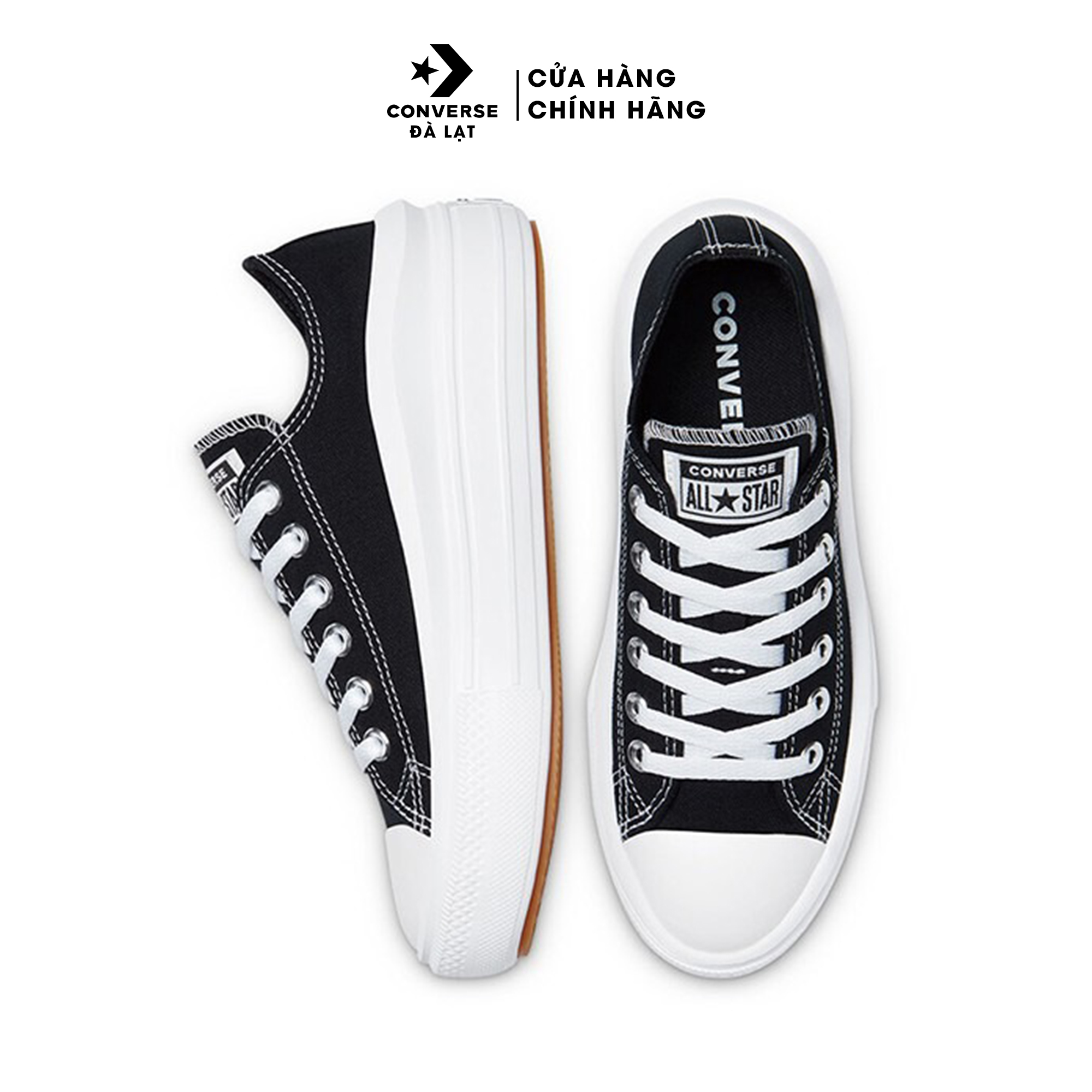 Giày Sneker Nữ độn đế Converse Chuck Taylor All Star Move Low Top - 570256C