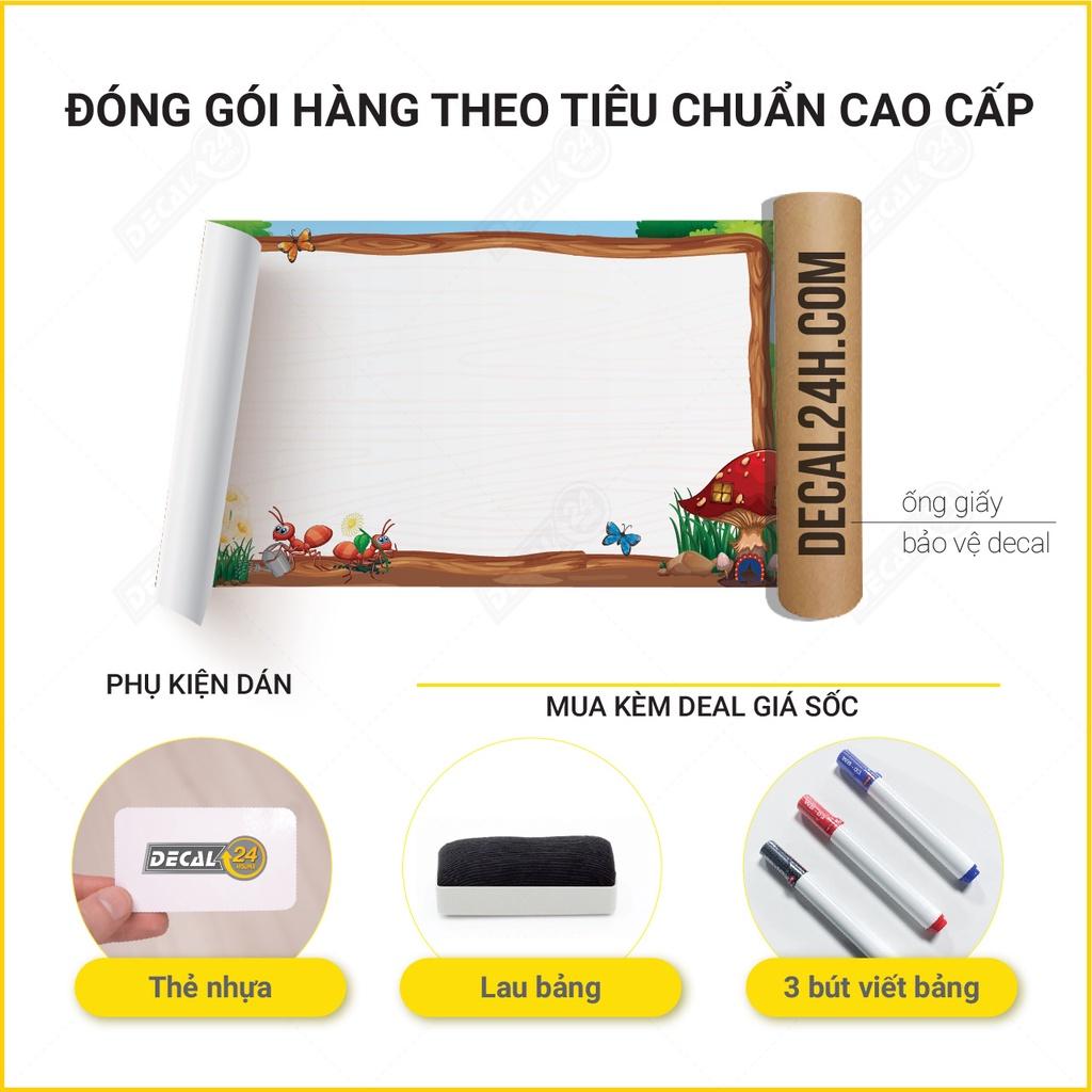 Bảng Dán Tường Bút Lông Hoạt Hình Dễ Thương , An Toàn, Chất Lượng Cao, Công nghệ in Nhật Bản, DTB-006