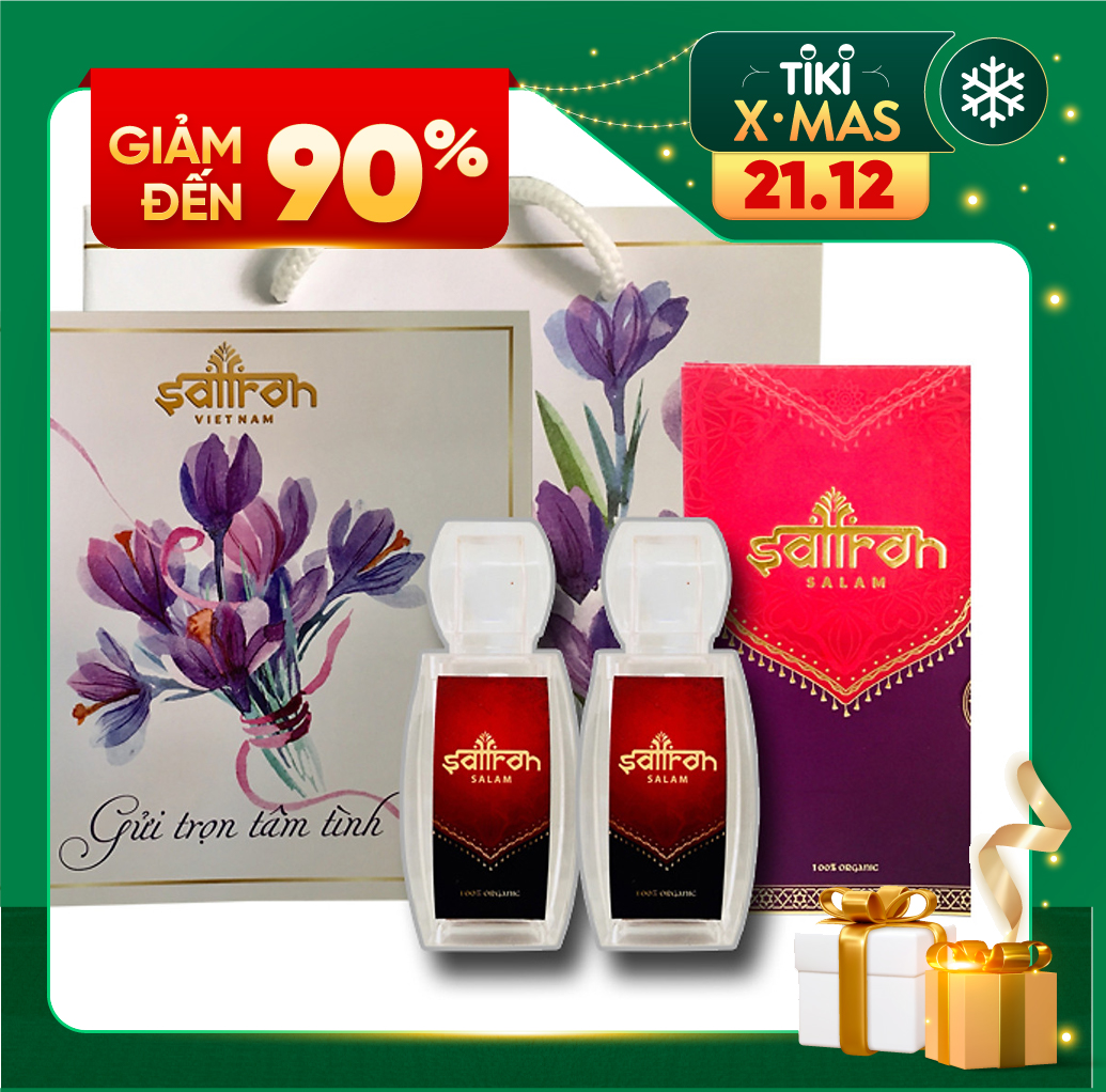 Saffron Liệu Trình 2 Tháng 6gram Nhụy Hoa Nghệ Tây Negin "Salam"