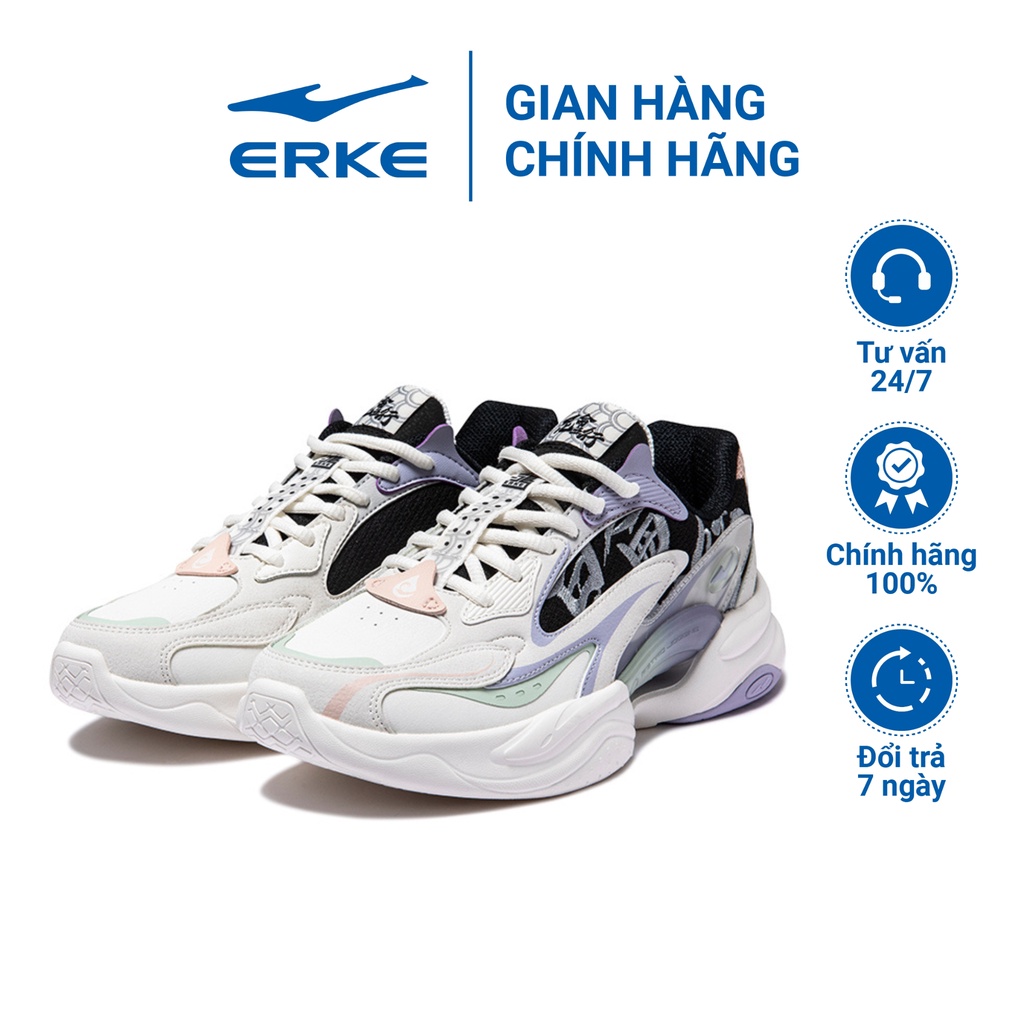 Giày thể thao nữ Erke giày bóng rổ thời trang phong cách Hàn Quốc 12122320456