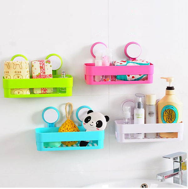 Combo 2 Kệ Ngang Treo Hít Tường Đựng Đồ Tiện Dụng