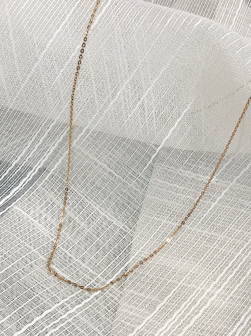 Dây Chuyền Vàng 14KR (0.3 Penny Necklace - O Extension Chain) - MOON Jewelry